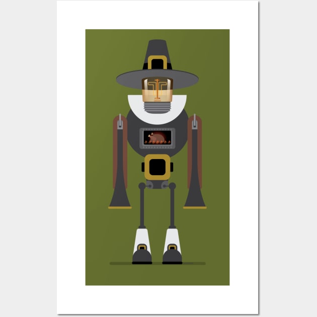 It's a Robot, Pilgrim Wall Art by DanielLiamGill